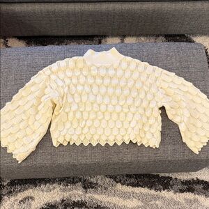 Chic Cream Textured Sweater